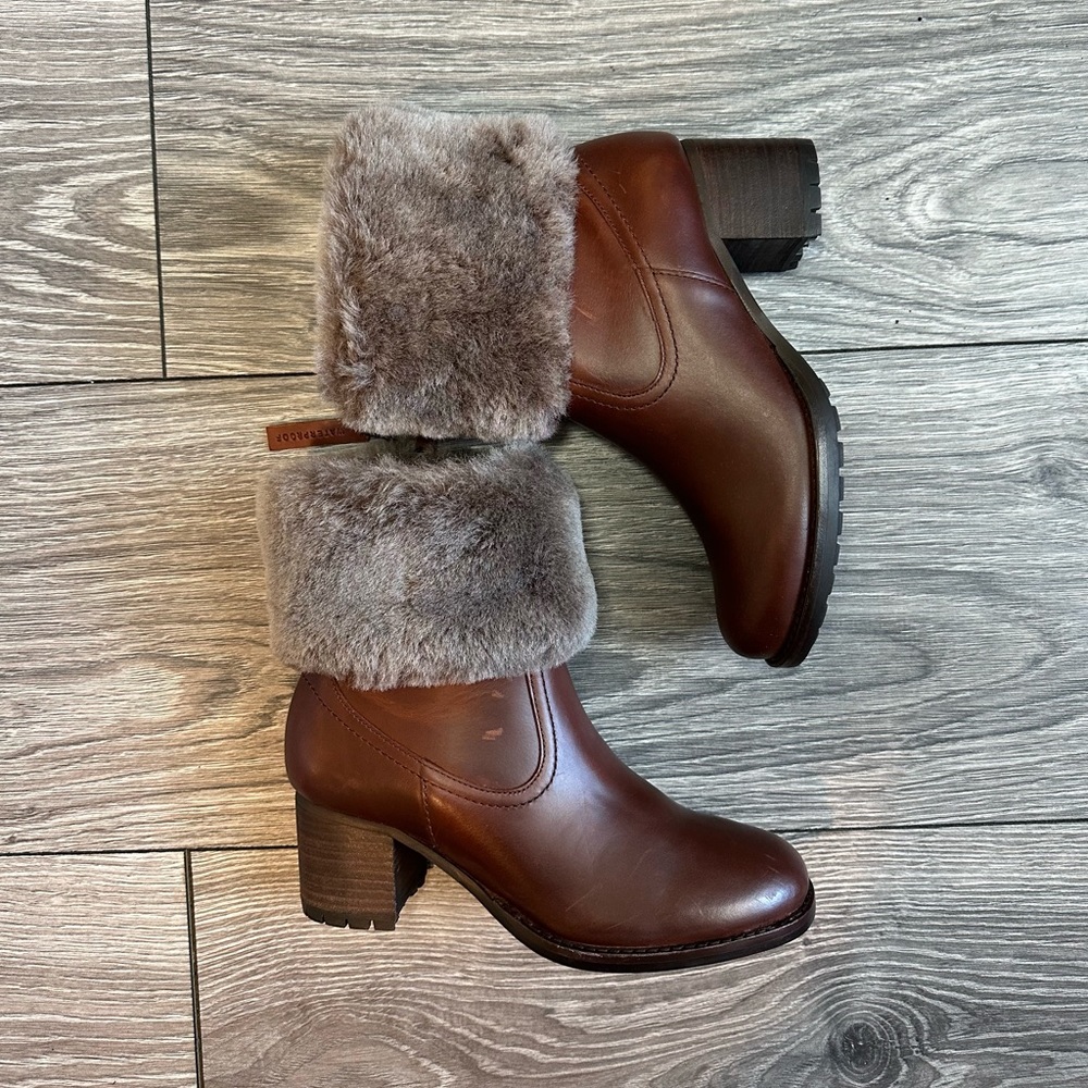 NEW Myrah Brown Calfskin Leather Trask Boots